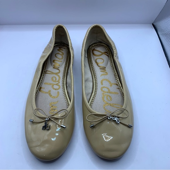 Sam Edelman size 6M Vaneli Women's Salia Bow Ballet Flat Nuded Patent Flats - Picture 3 of 7